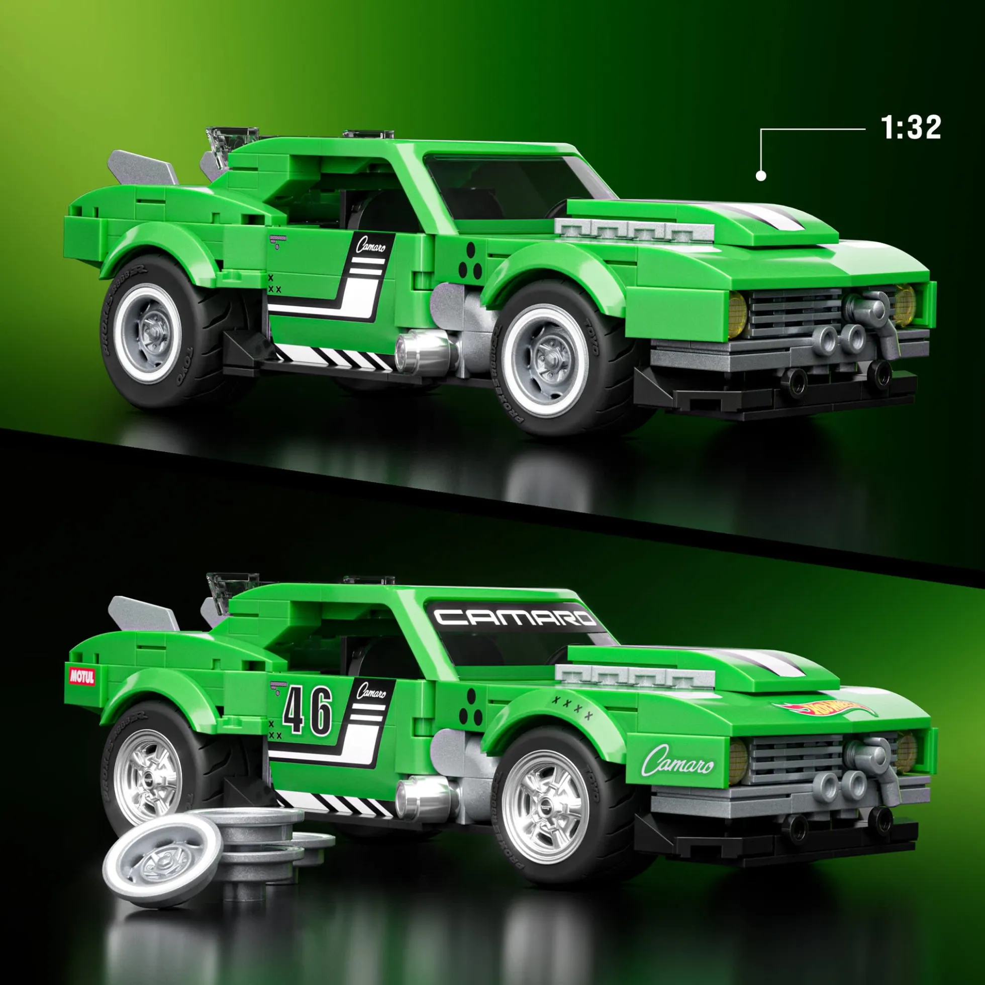 Mattel Brick Shop Hot Wheels Custom ’68 Camaro Building Set