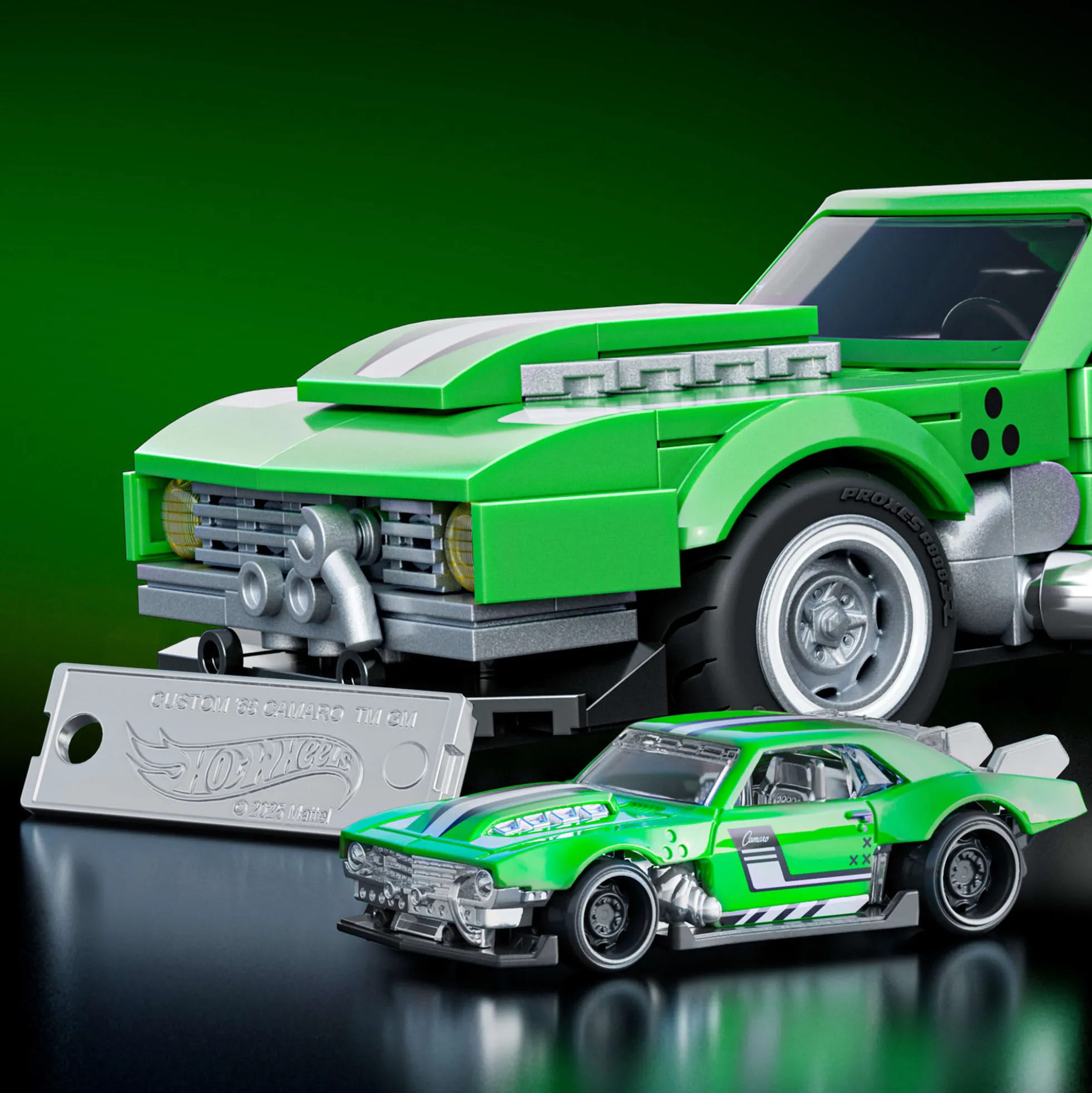 Mattel Brick Shop Hot Wheels Custom ’68 Camaro Building Set