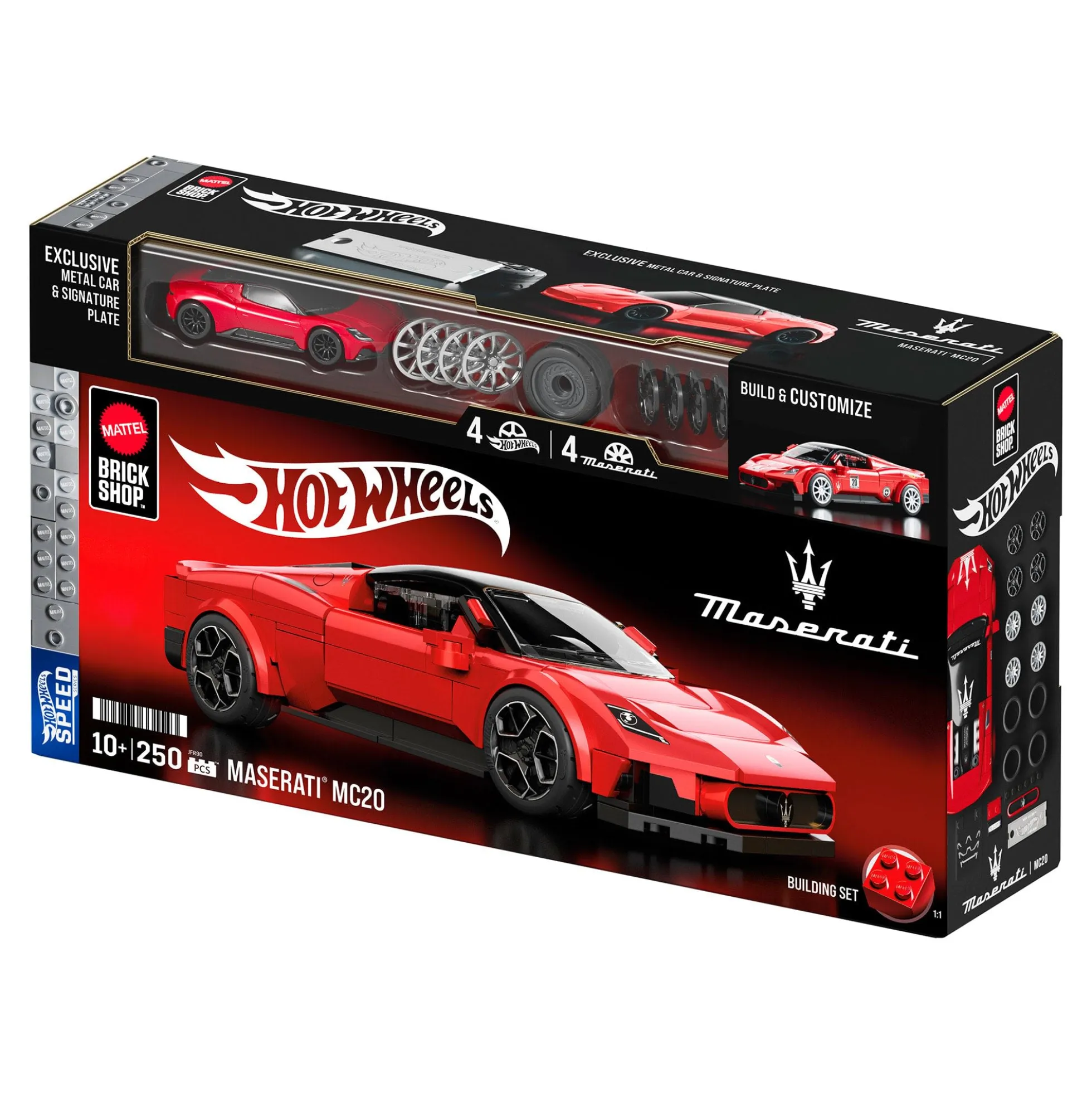 Mattel Brick Shop Hot Wheels Maserati MC20 Building Set
