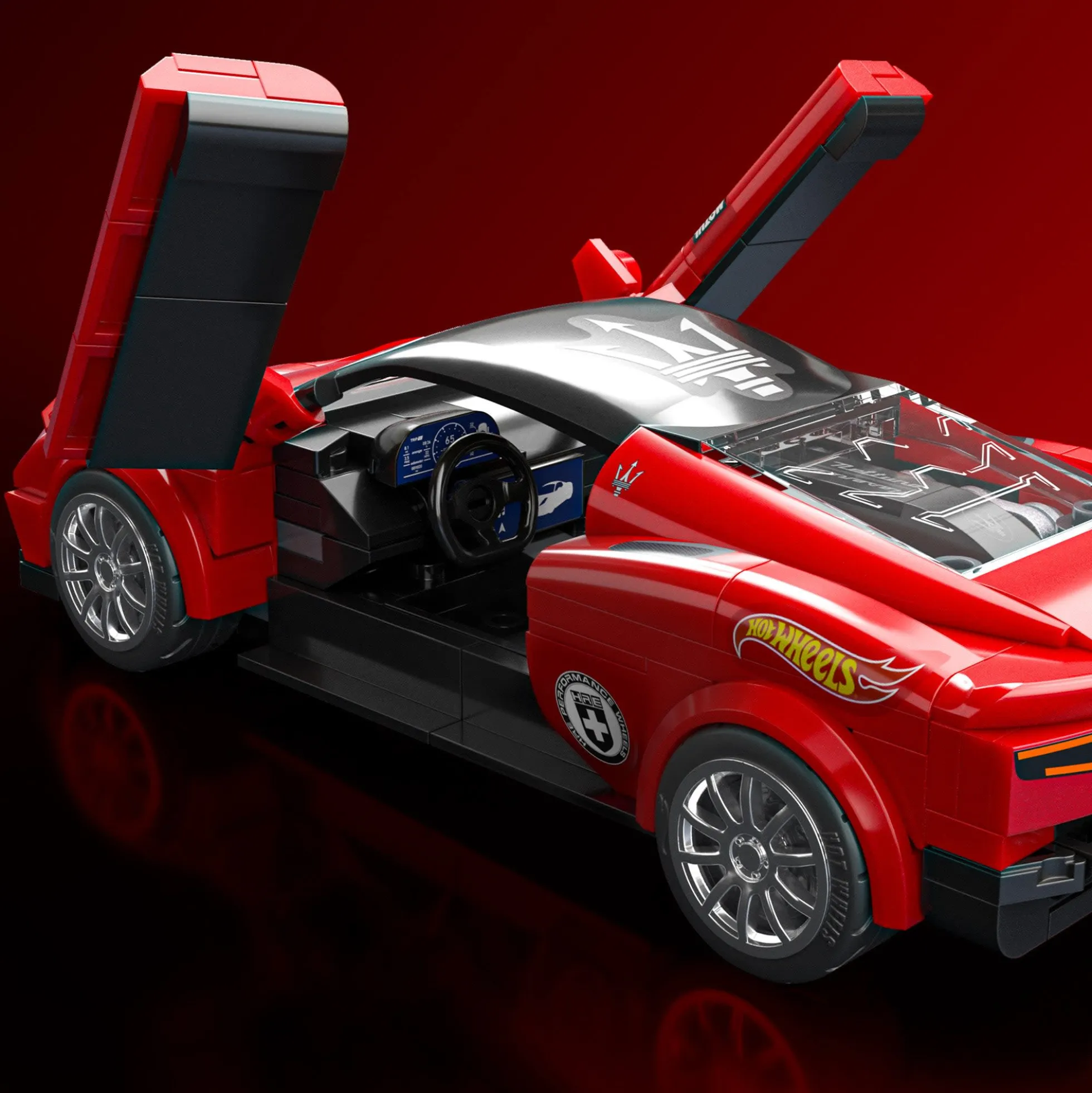 Mattel Brick Shop Hot Wheels Maserati MC20 Building Set