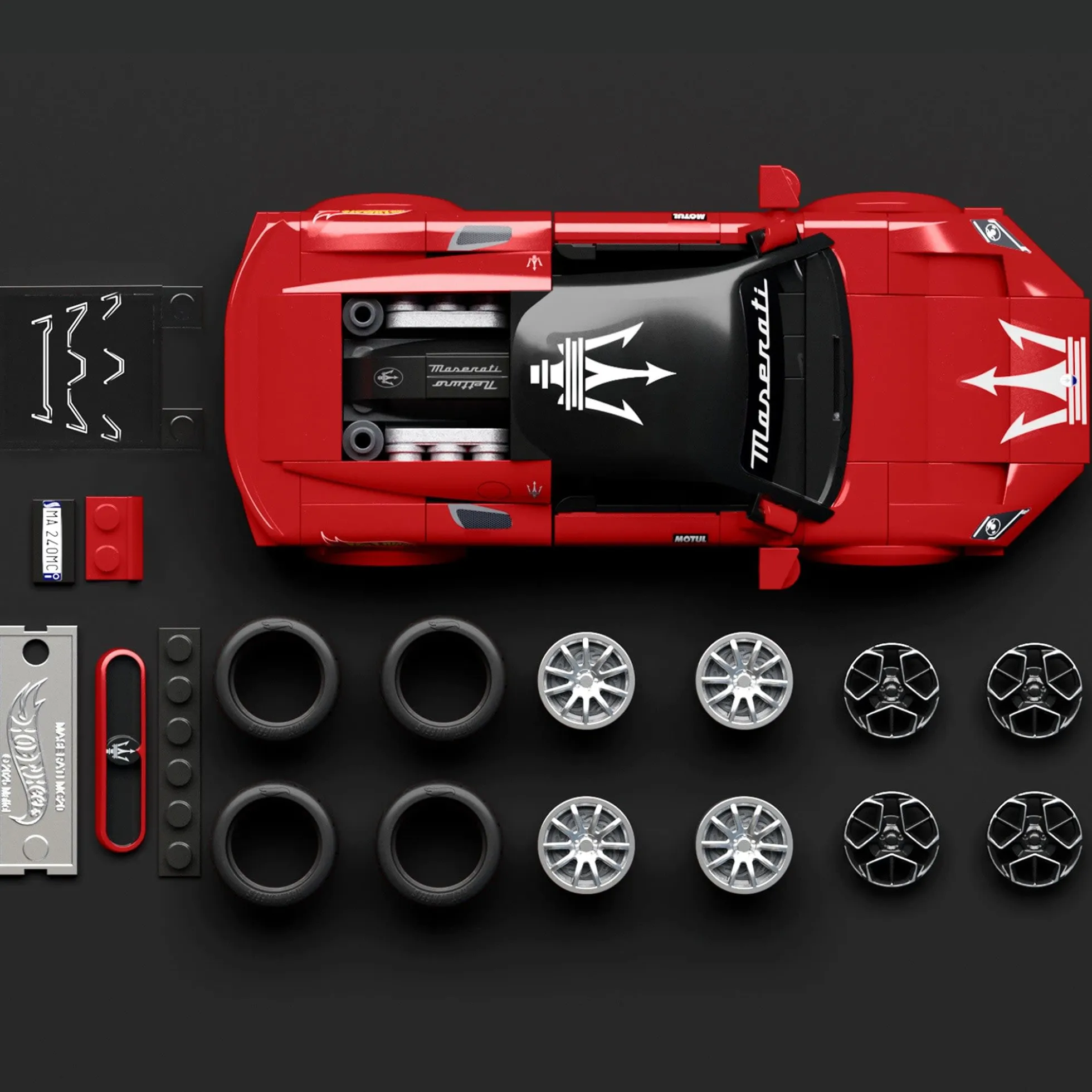 Mattel Brick Shop Hot Wheels Maserati MC20 Building Set