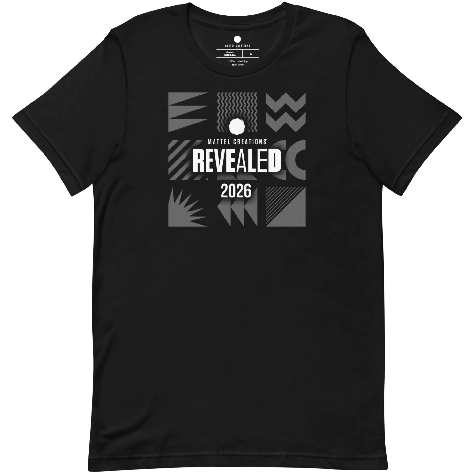 Mattel Creations Revealed 2026 Black T-shirt