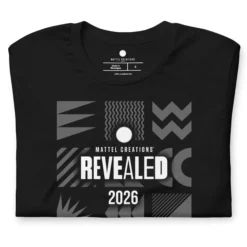 Mattel Creations Revealed 2026 Black T-shirt