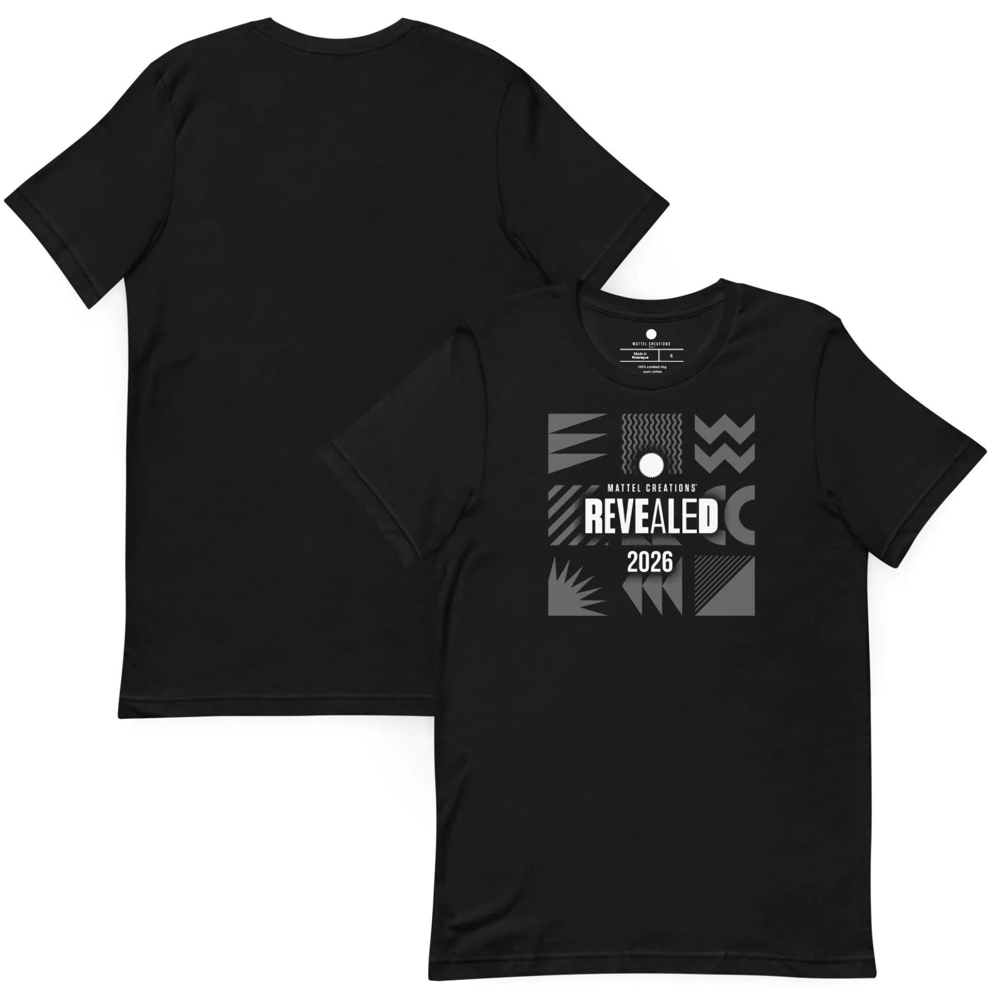 Mattel Creations Revealed 2026 Black T-shirt