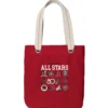 Mattel 80th Toymakers Logos Red Tote Bag