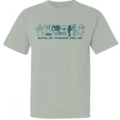 Mattel 80th Toymakers Since 1945 Green T-Shirt