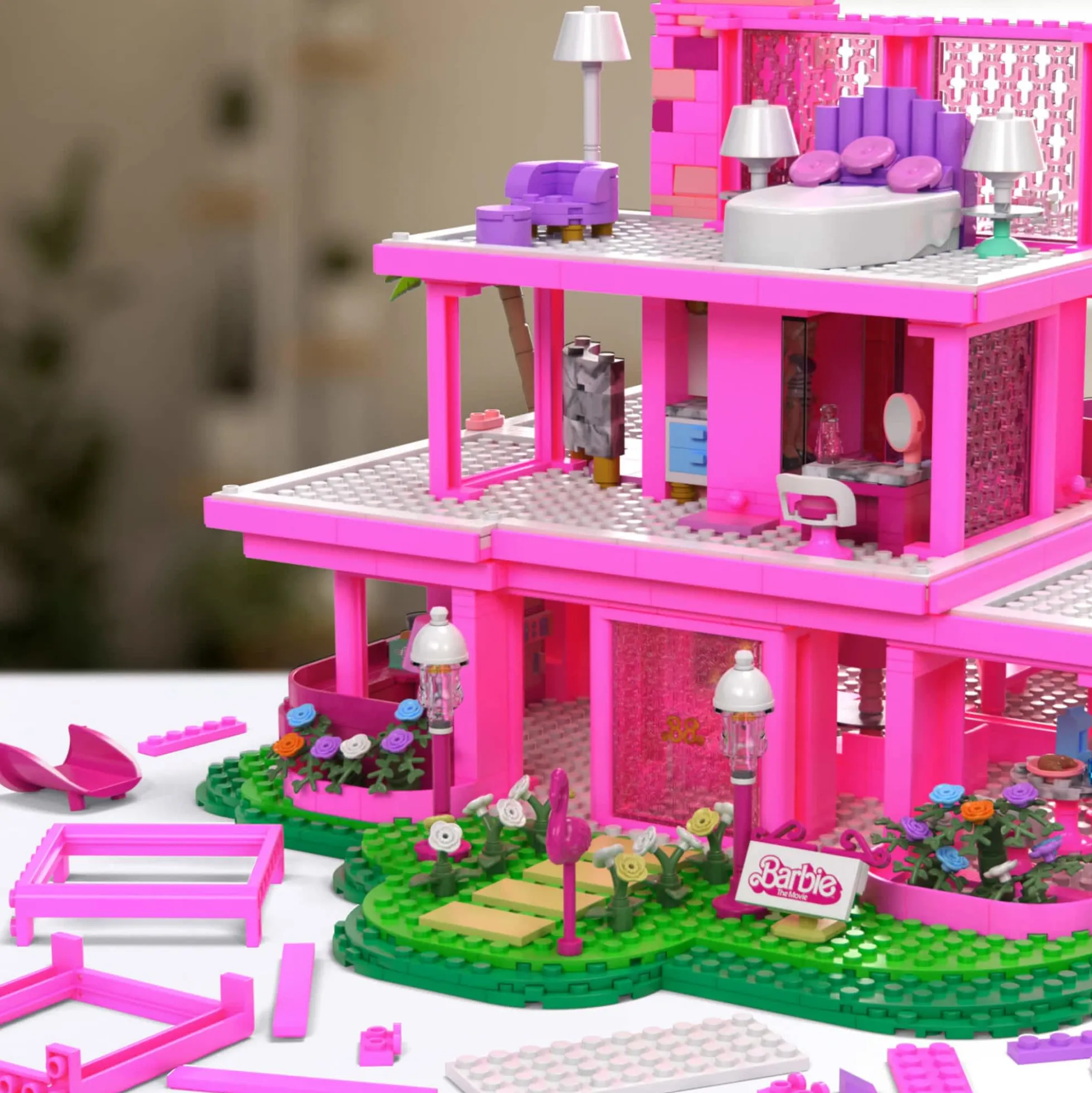 MEGA Barbie The Movie Replica DreamHouse Building Kit
