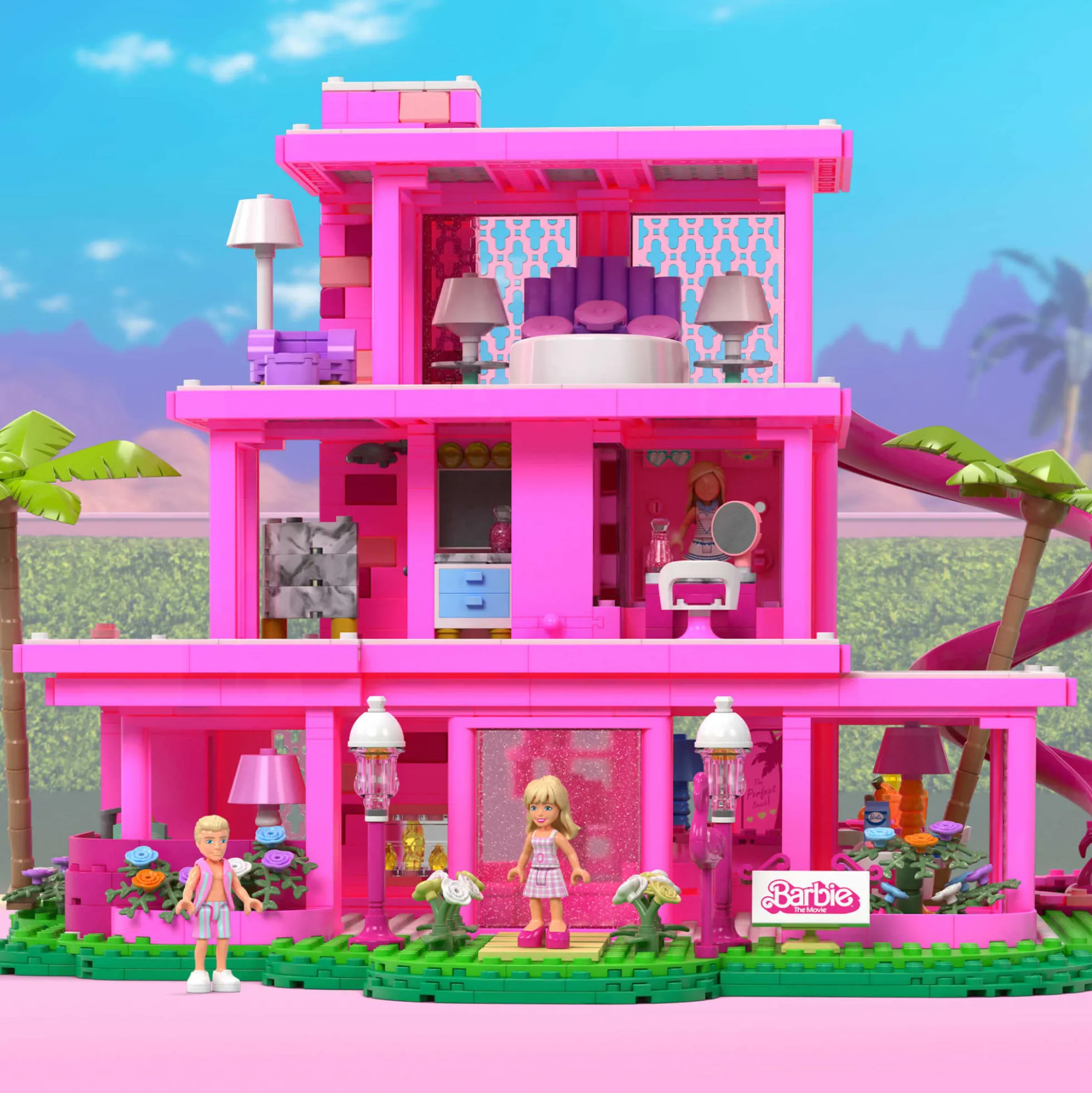 MEGA Barbie The Movie Replica DreamHouse Building Kit
