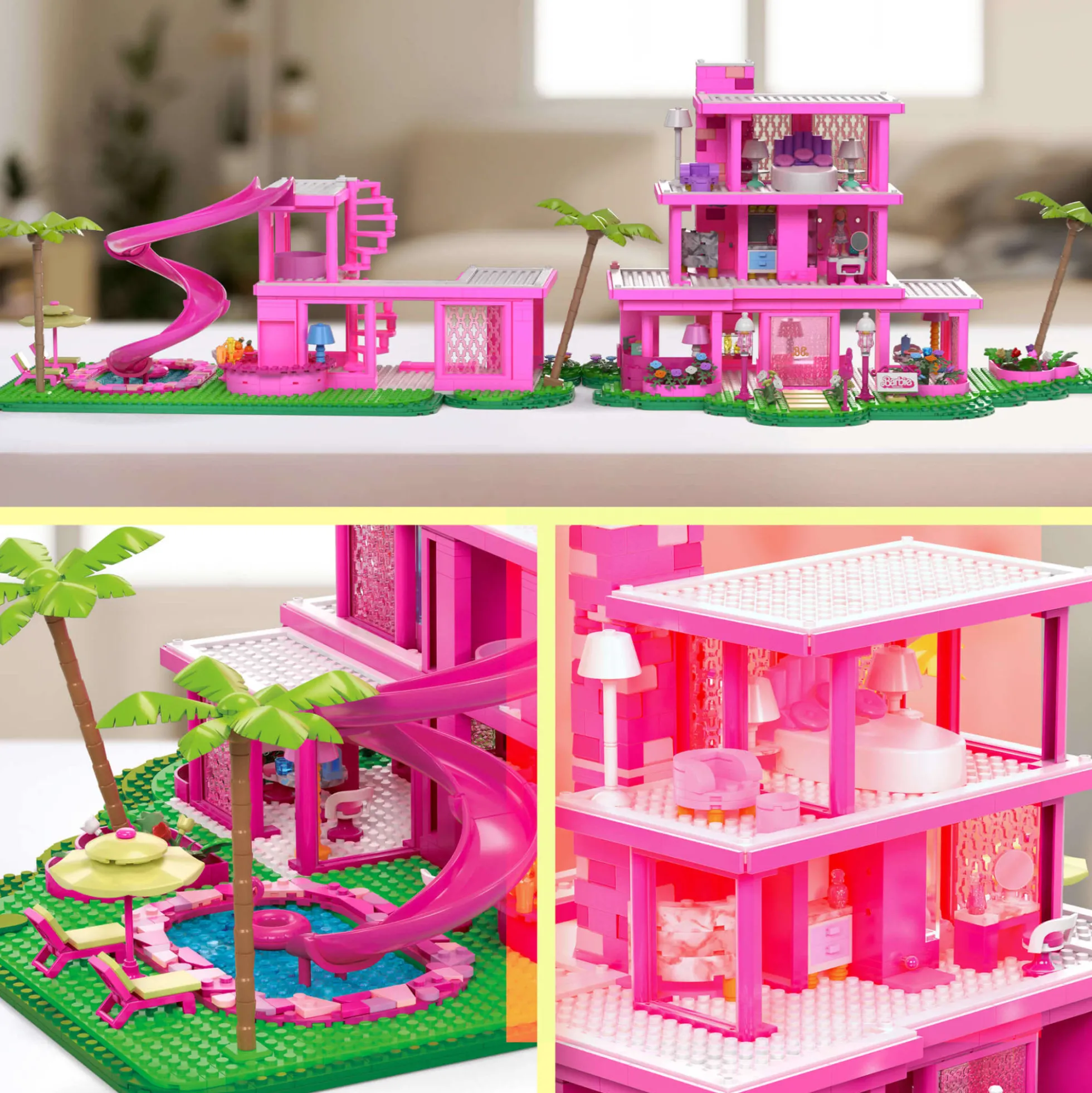 MEGA Barbie The Movie Replica DreamHouse Building Kit