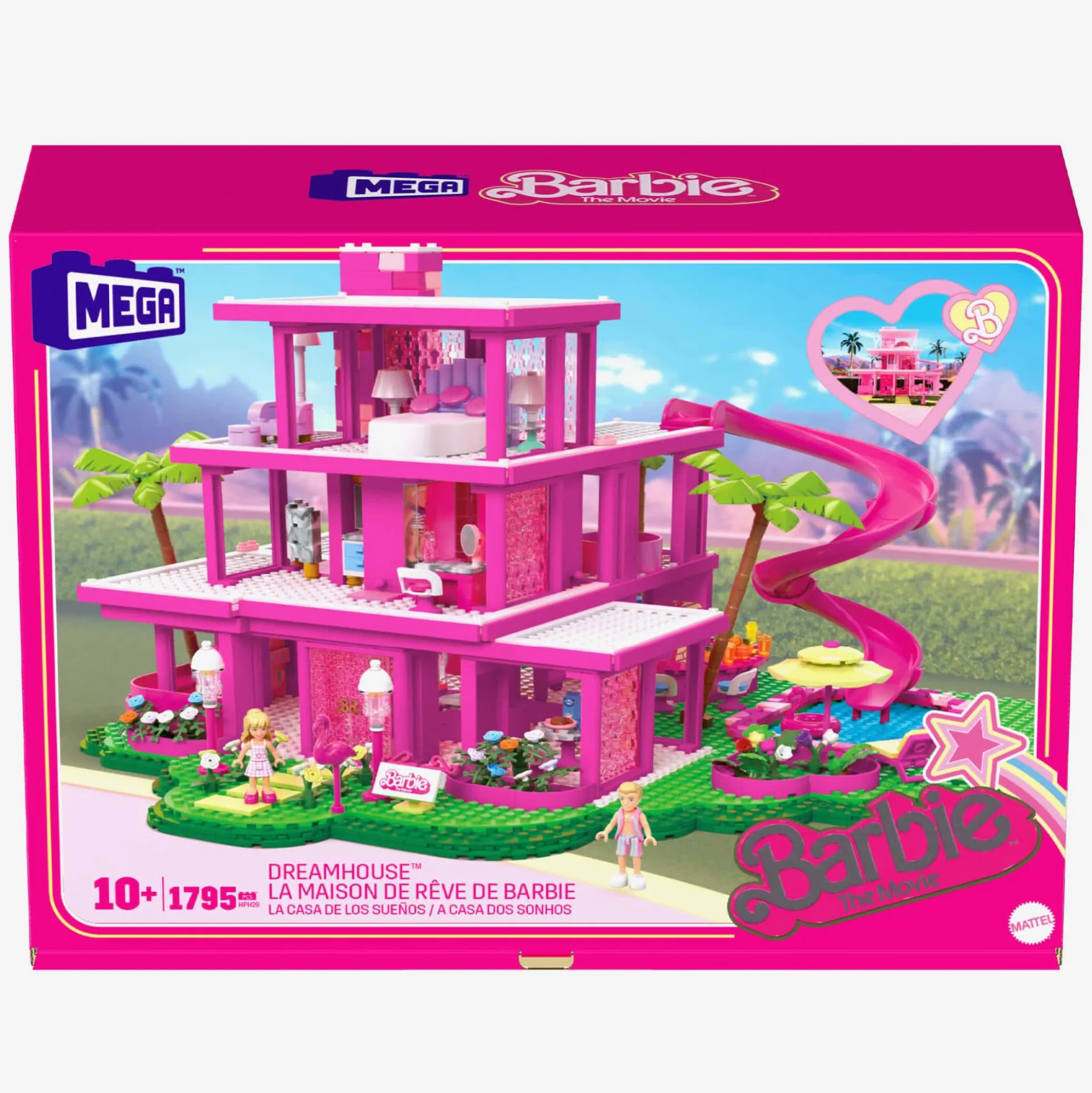 MEGA Barbie The Movie Replica DreamHouse Building Kit
