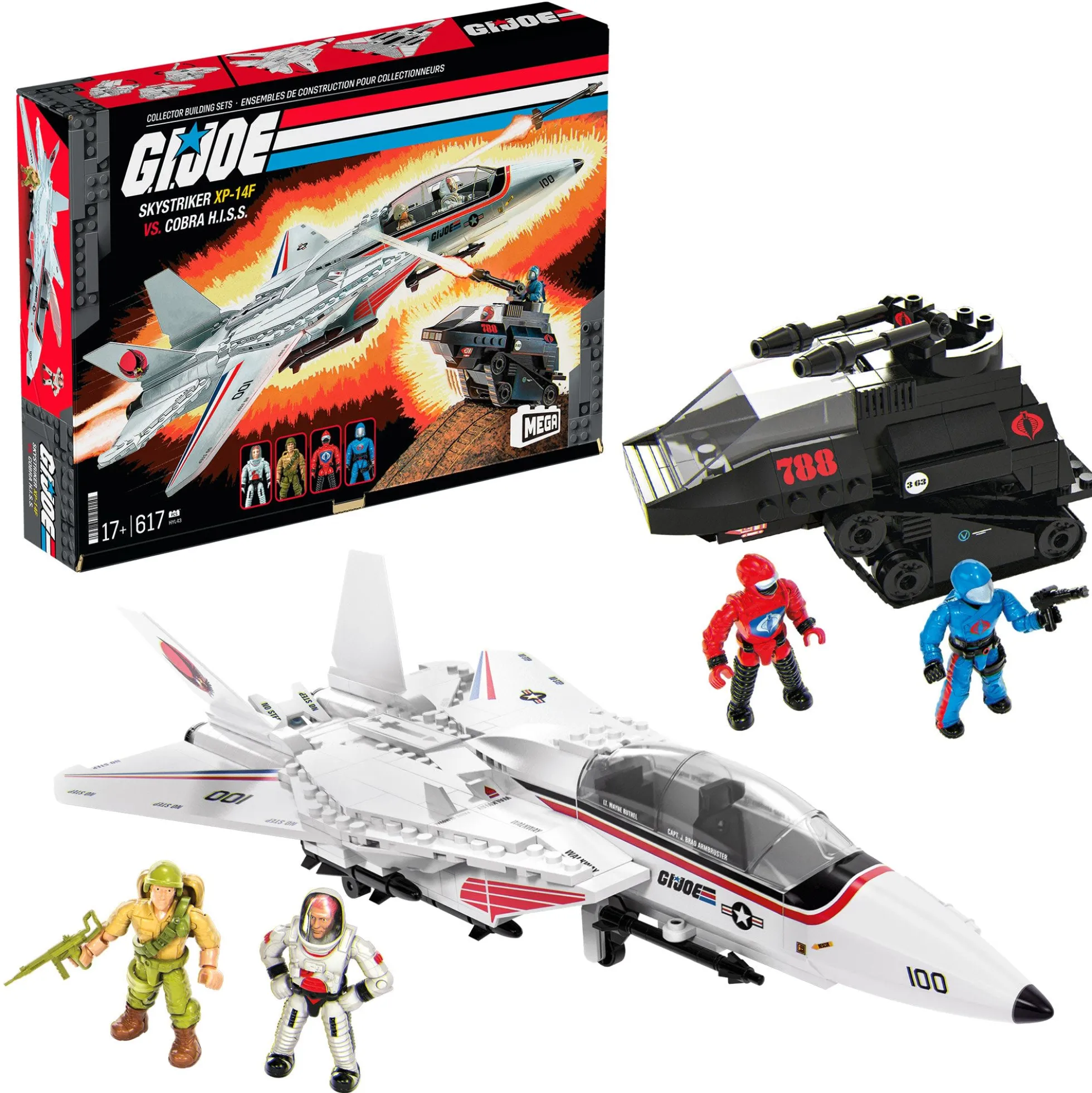 MEGA G.I. JOE Skystriker vs. COBRA H.I.S.S. Building Set