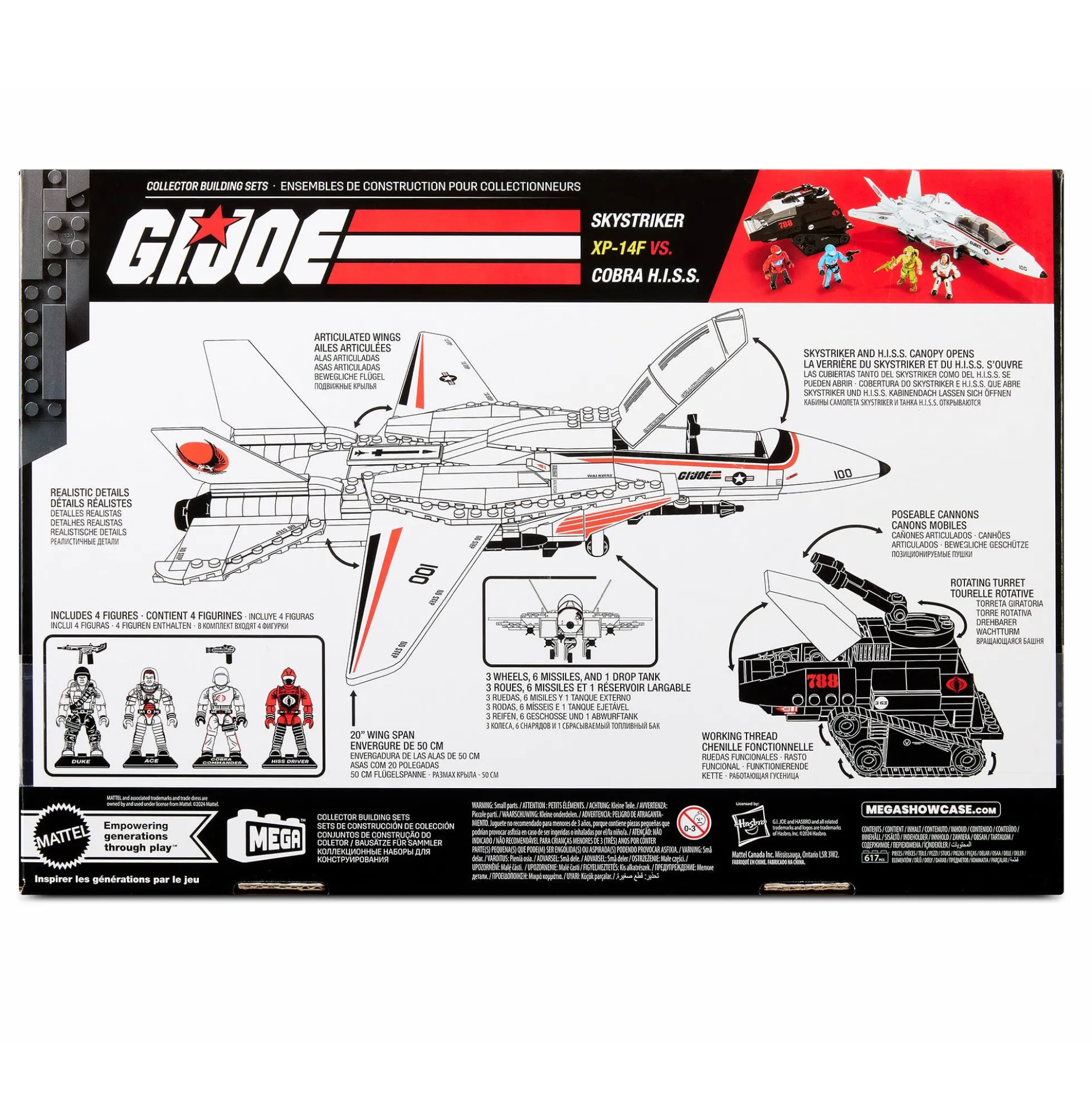 MEGA G.I. JOE Skystriker vs. COBRA H.I.S.S. Building Set