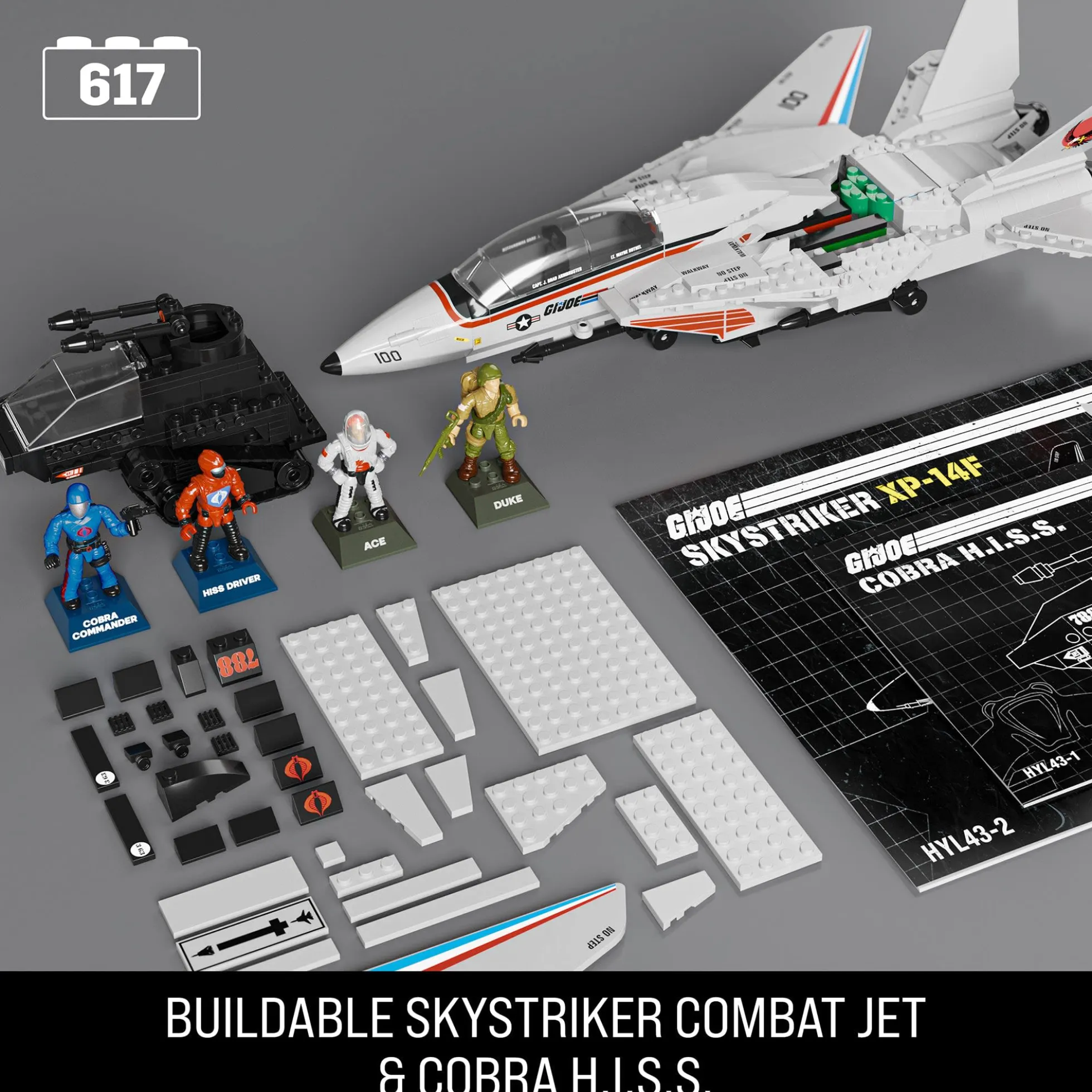 MEGA G.I. JOE Skystriker vs. COBRA H.I.S.S. Building Set