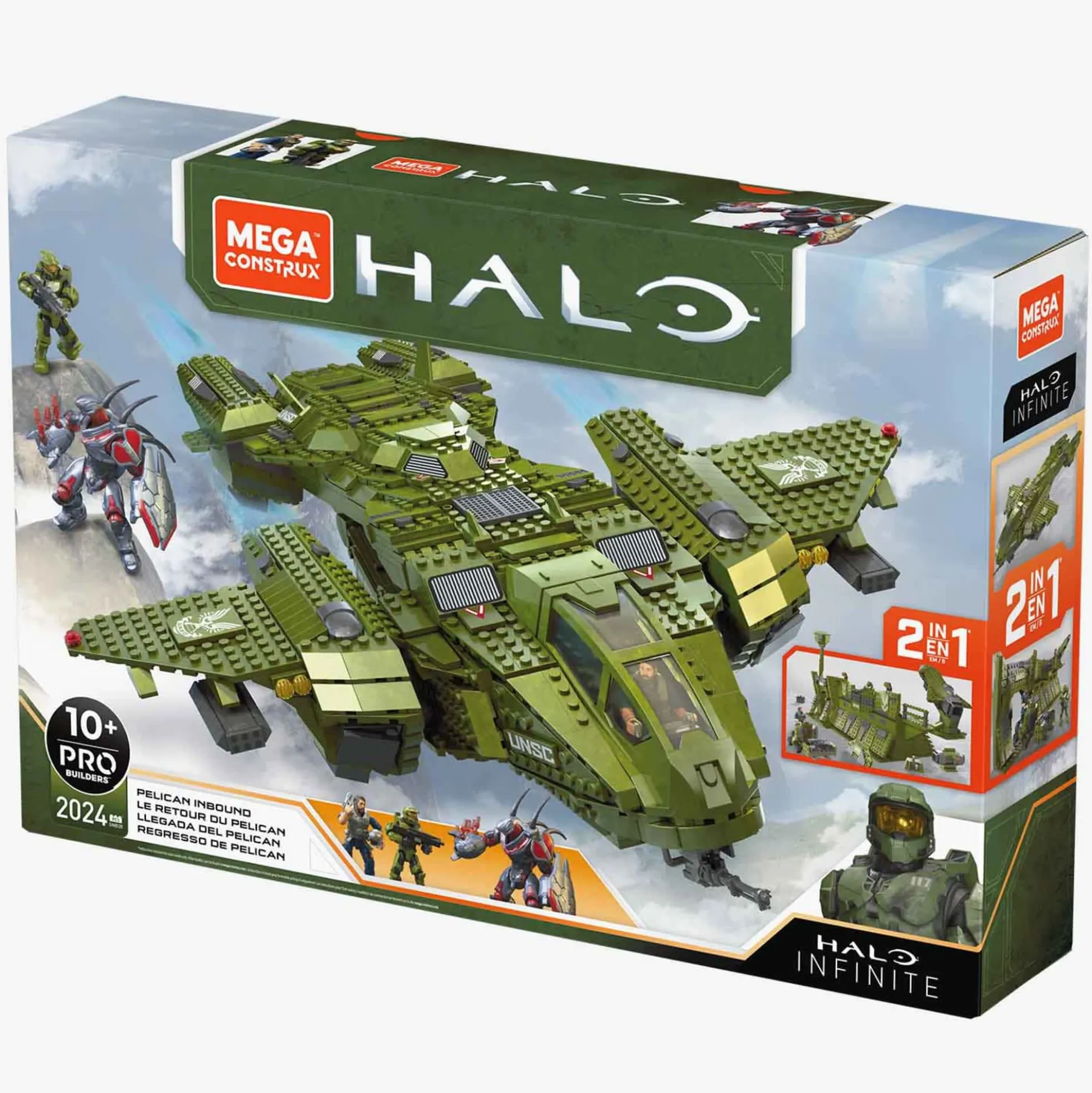 MEGA Halo Pelican Inbound Aircraft Building Set