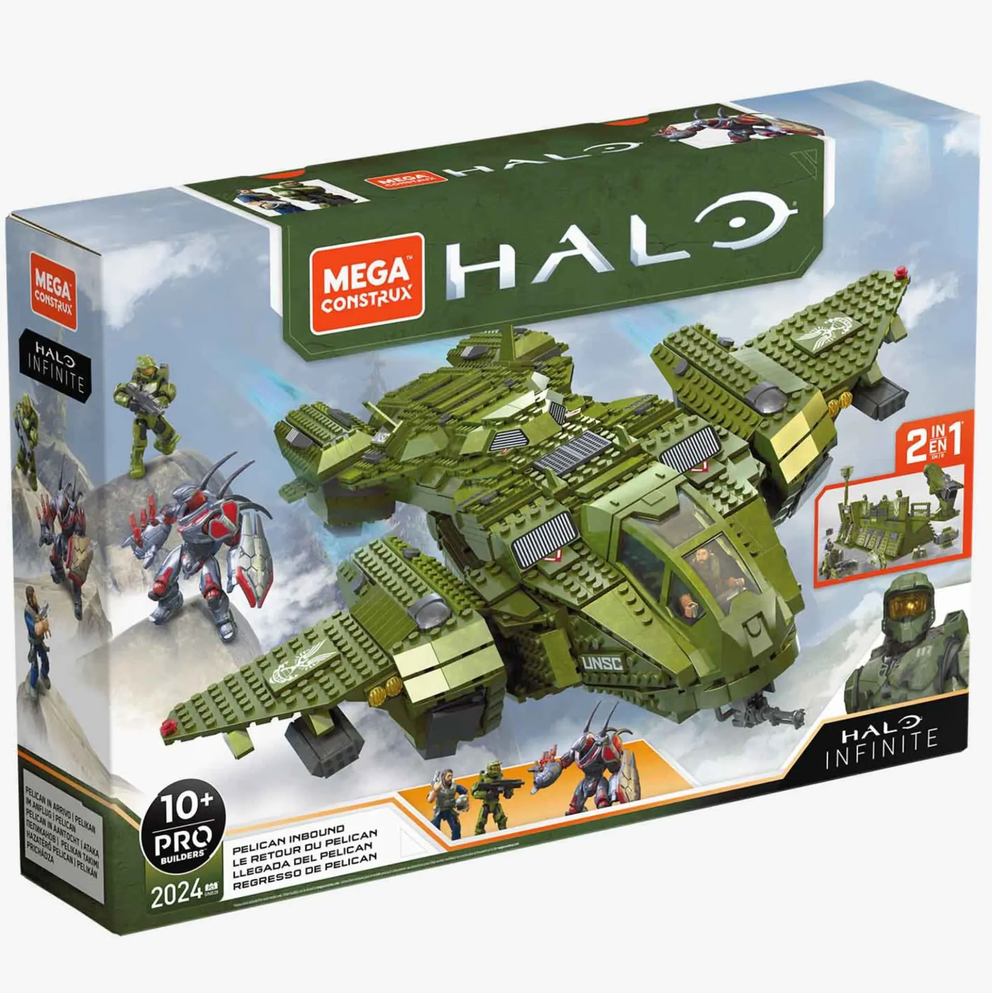 MEGA Halo Pelican Inbound Aircraft Building Set