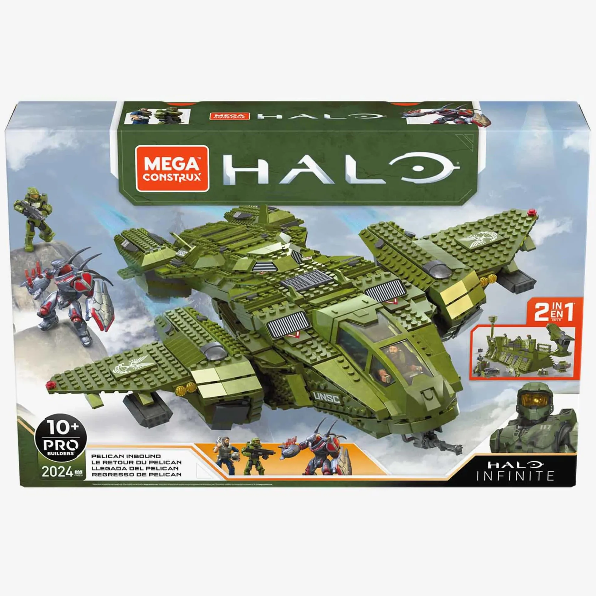 MEGA Halo Pelican Inbound Aircraft Building Set