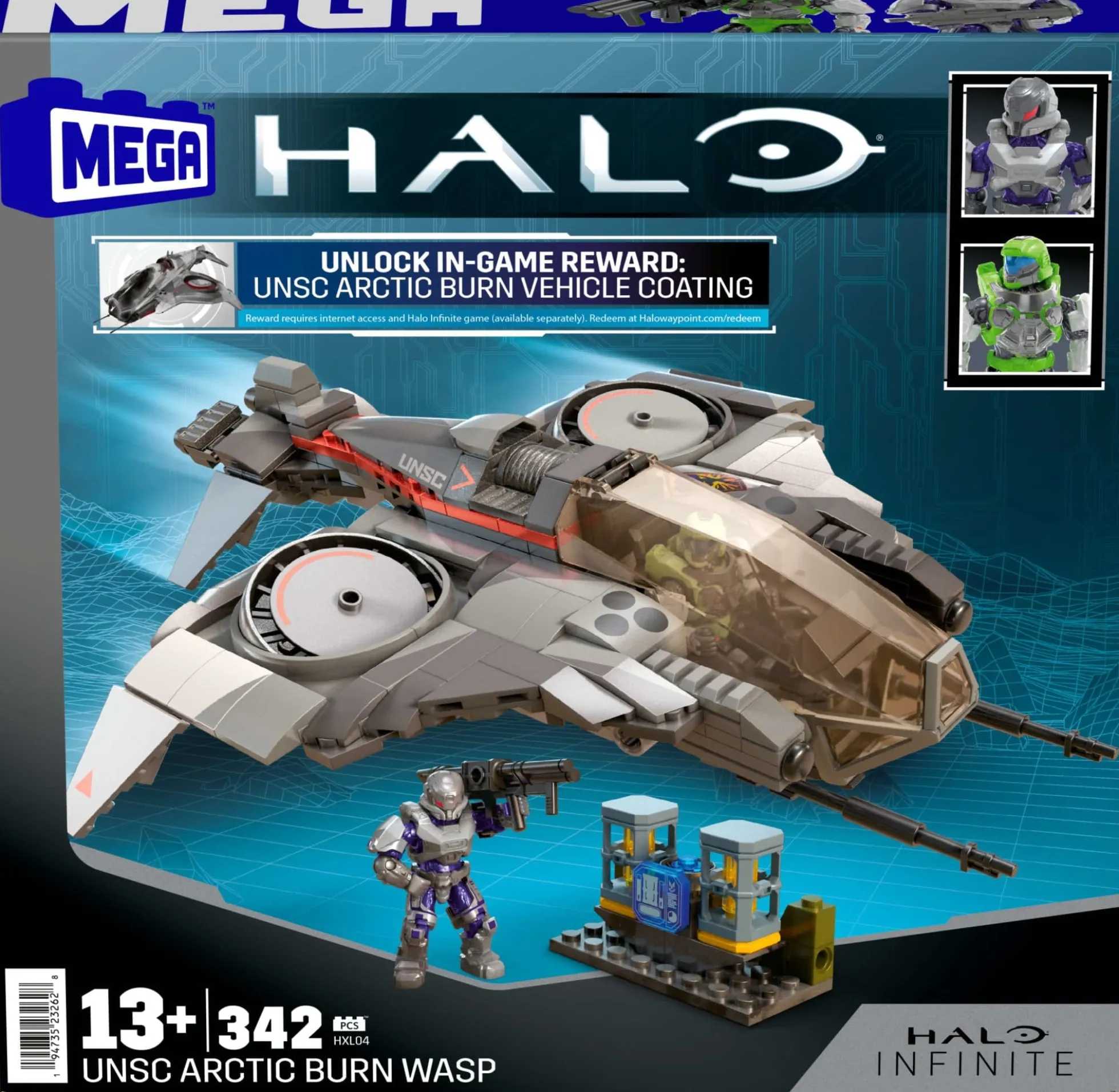 MEGA Halo UNSC Arctic Burn Wasp Building Toy Kit
