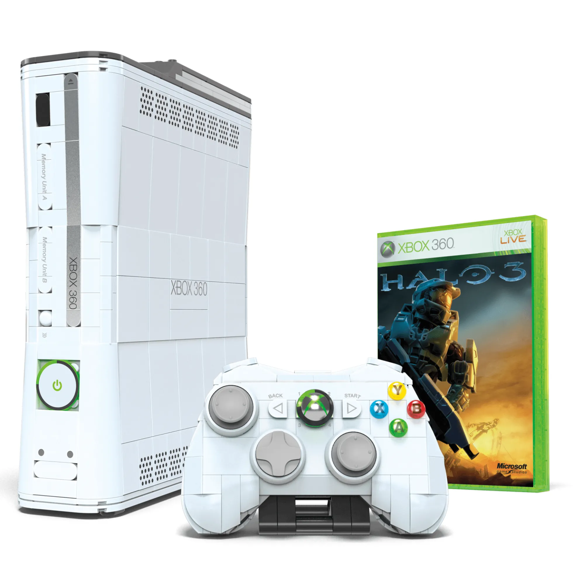 MEGA Microsoft Xbox 360 Replica Building Toy Kit