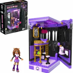 MEGA Monster High Clawdeen's Boo-k Den Building Toy Kit