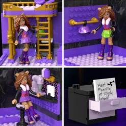 MEGA Monster High Clawdeen's Boo-k Den Building Toy Kit