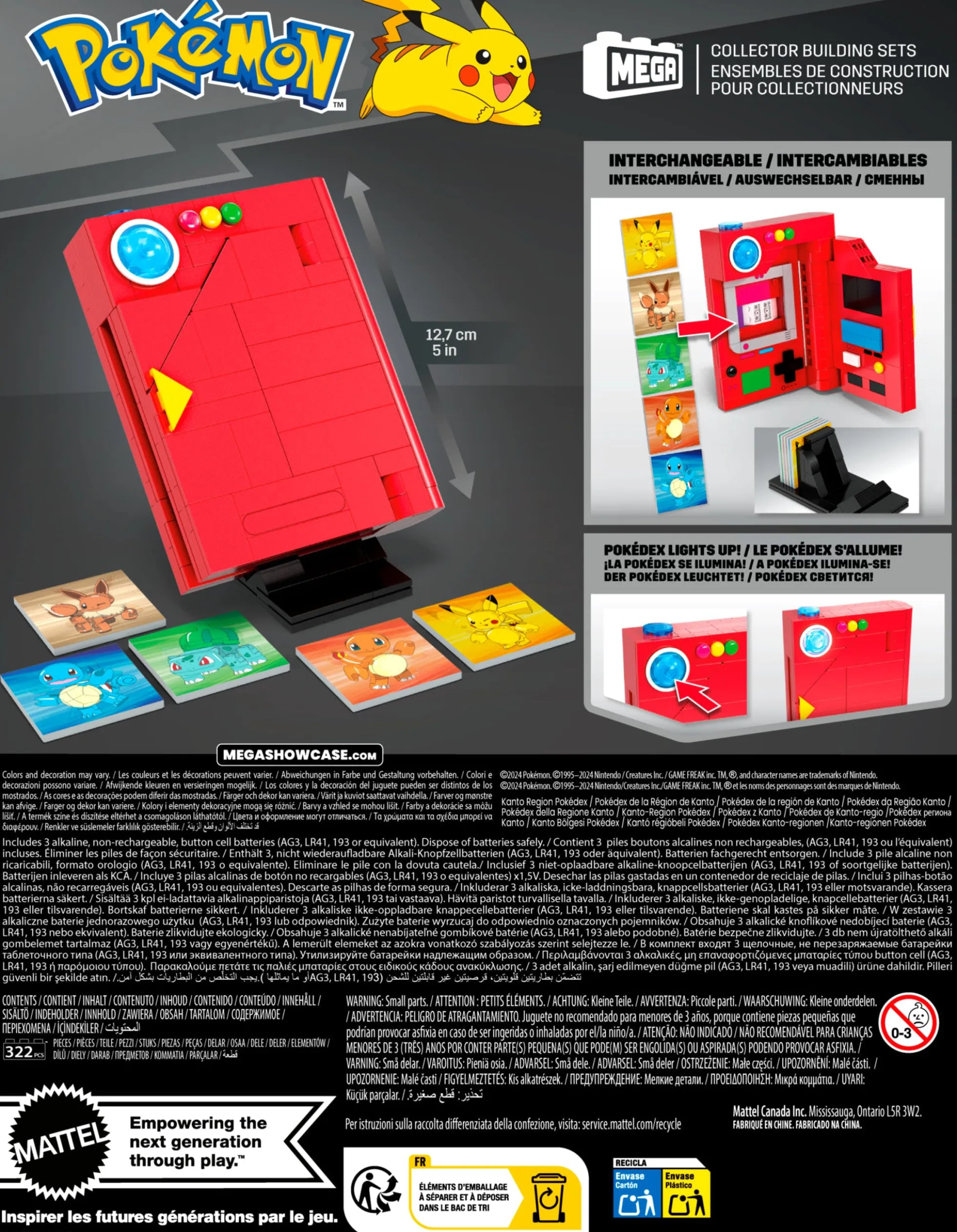 MEGA Pokémon Kanto Region Pokédex Building Kit