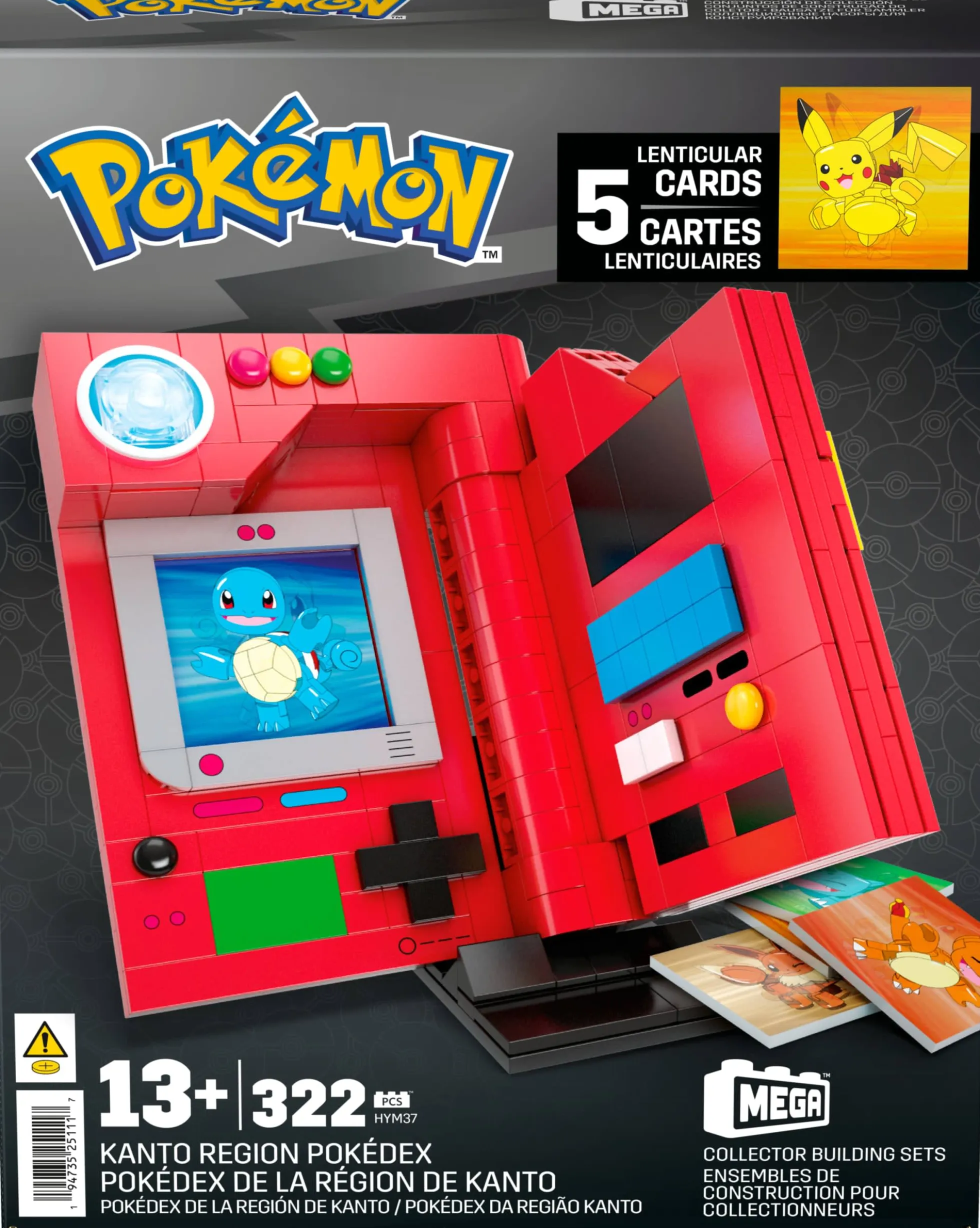 MEGA Pokémon Kanto Region Pokédex Building Kit