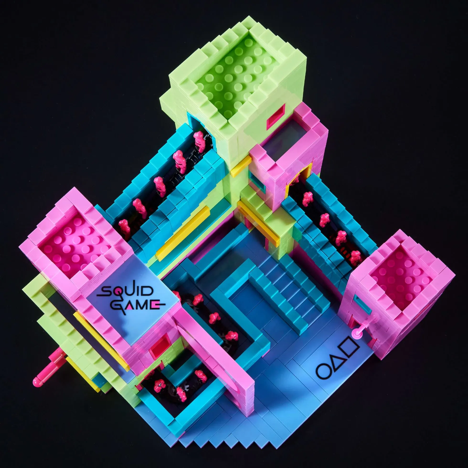 MEGA Squid Game Staircase Collector Building Set