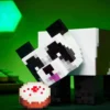 Minecraft Diamond Level Panda Figure