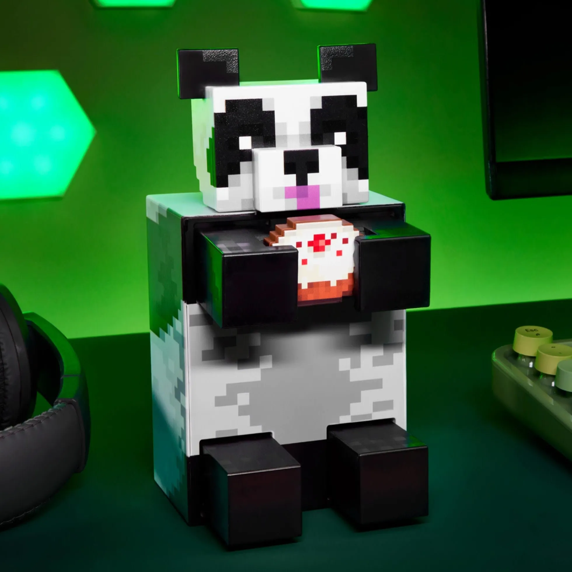 Minecraft Diamond Level Panda Figure