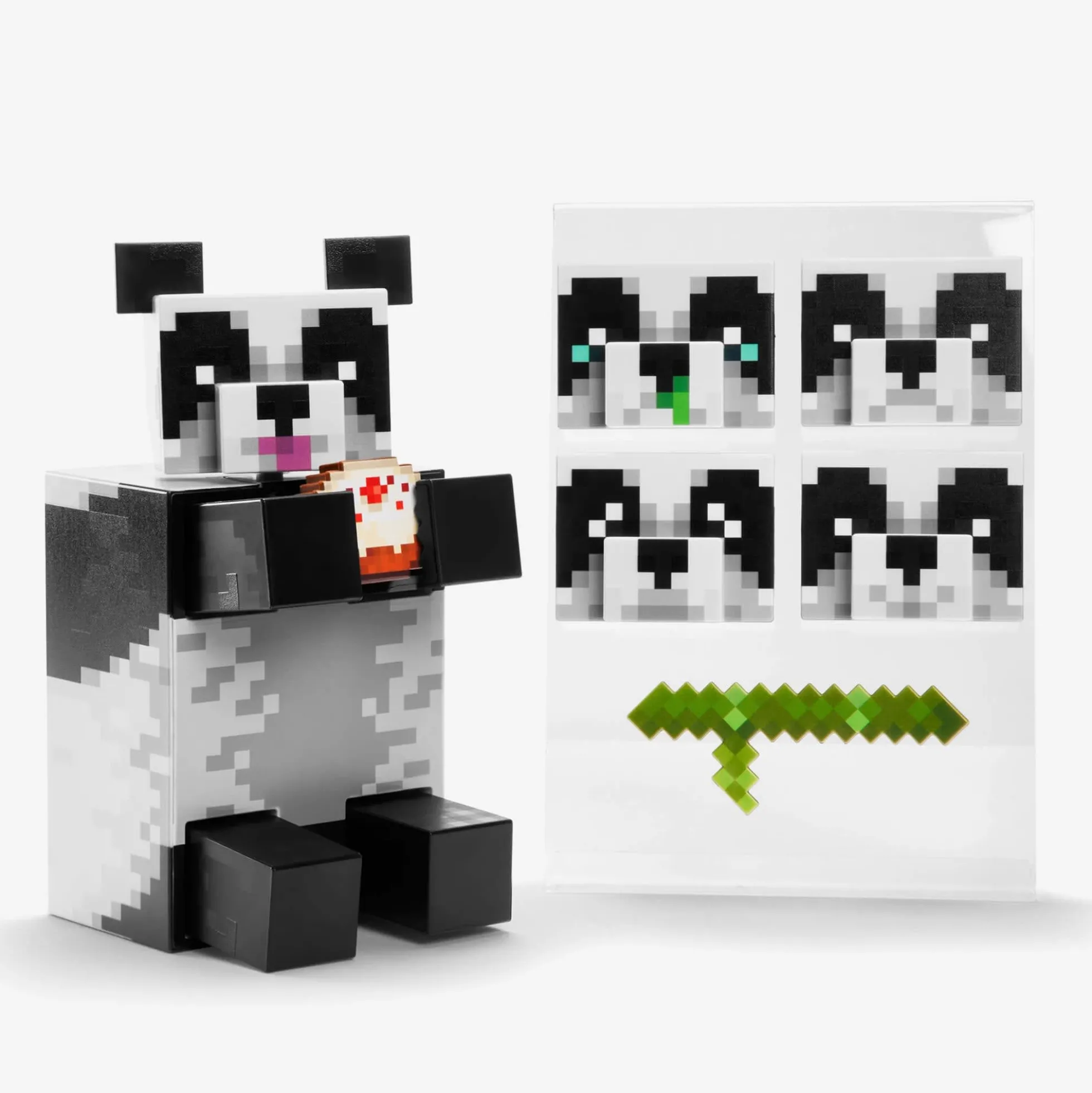 Minecraft Diamond Level Panda Figure