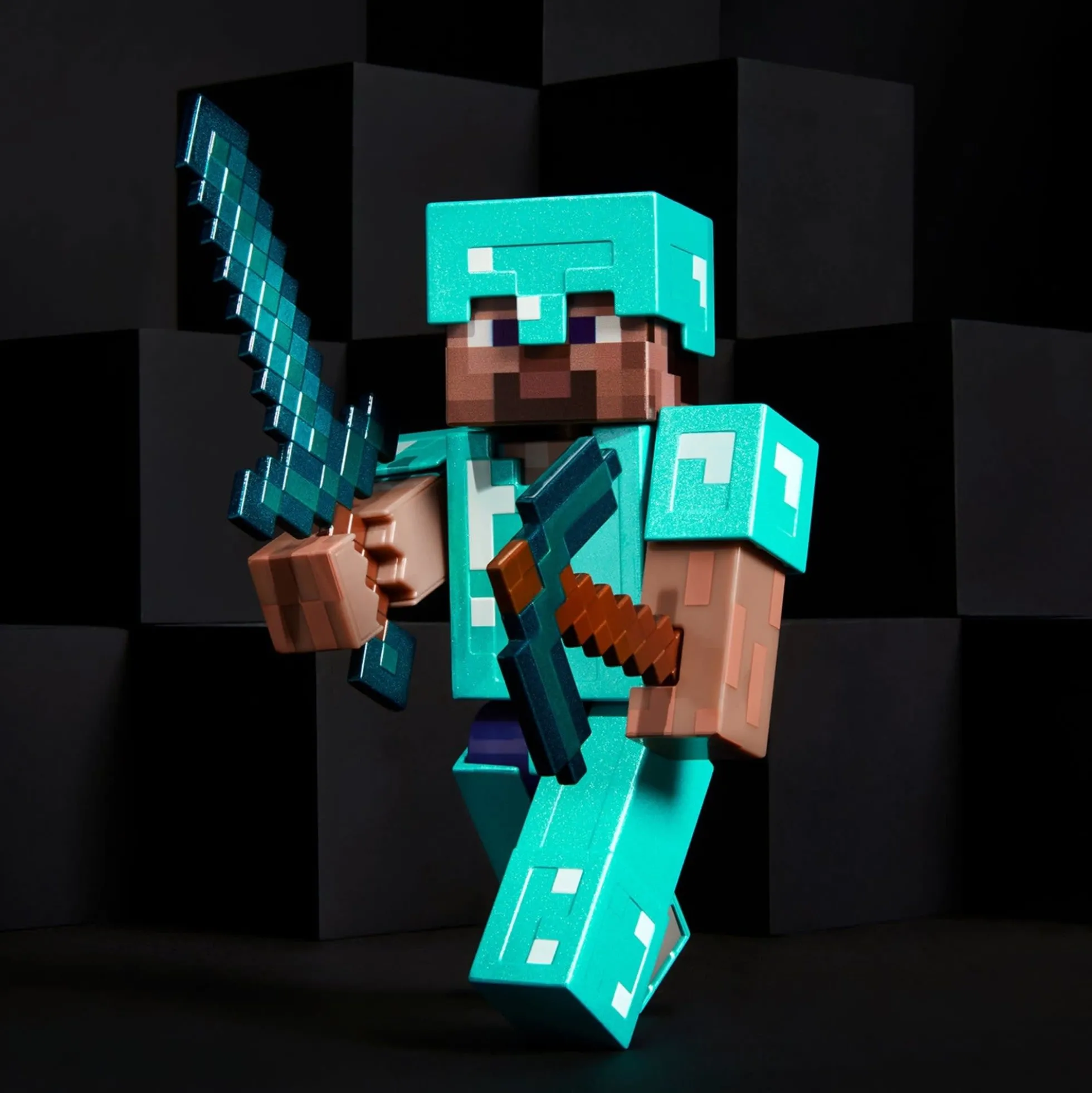 Minecraft Diamond Level Steve Collector Action Figure