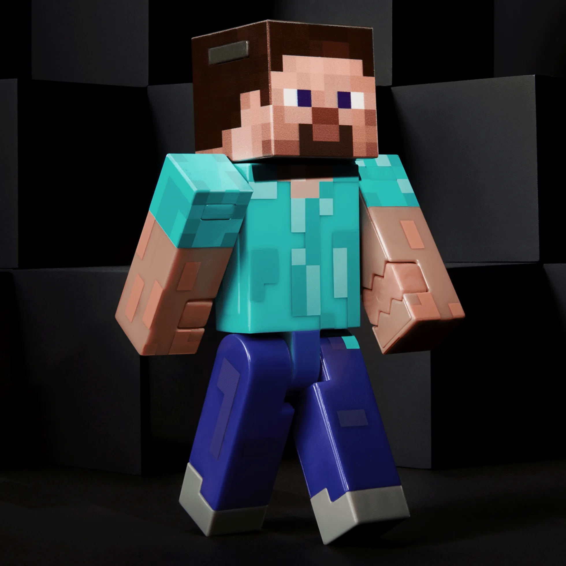 Minecraft Diamond Level Steve Collector Action Figure