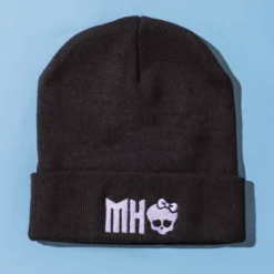 Monster High Black Cuffed Beanie