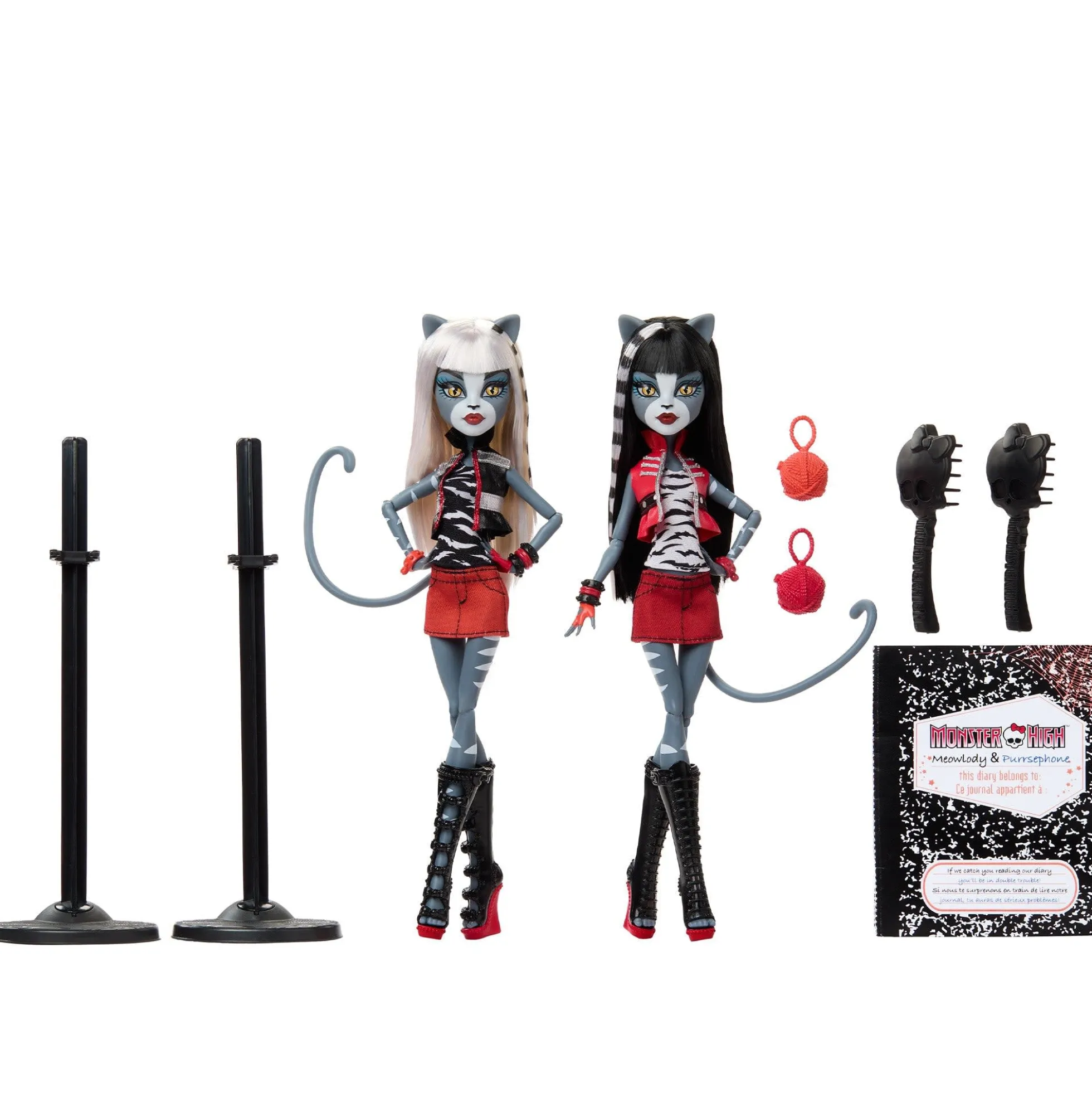 Monster High Boo-riginal Creeproductions G1 Meolowdy and Purrsephone Dolls 2-Pack