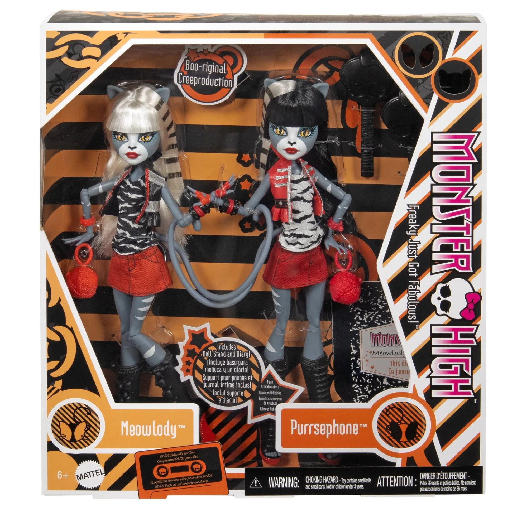 Monster High Boo-riginal Creeproductions G1 Meolowdy and Purrsephone Dolls 2-Pack