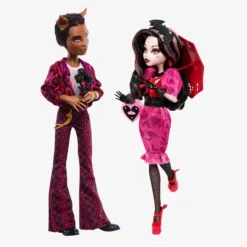 Monster High Draculaura and Clawd Wolf Howliday Love 2-Pack