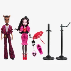 Monster High Draculaura and Clawd Wolf Howliday Love 2-Pack