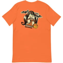 Monster High Draculaura Embroidered Orange T-Shirt