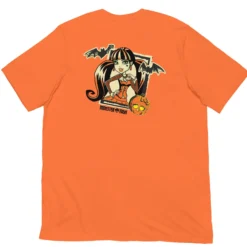 Monster High Draculaura Embroidered Orange T-Shirt