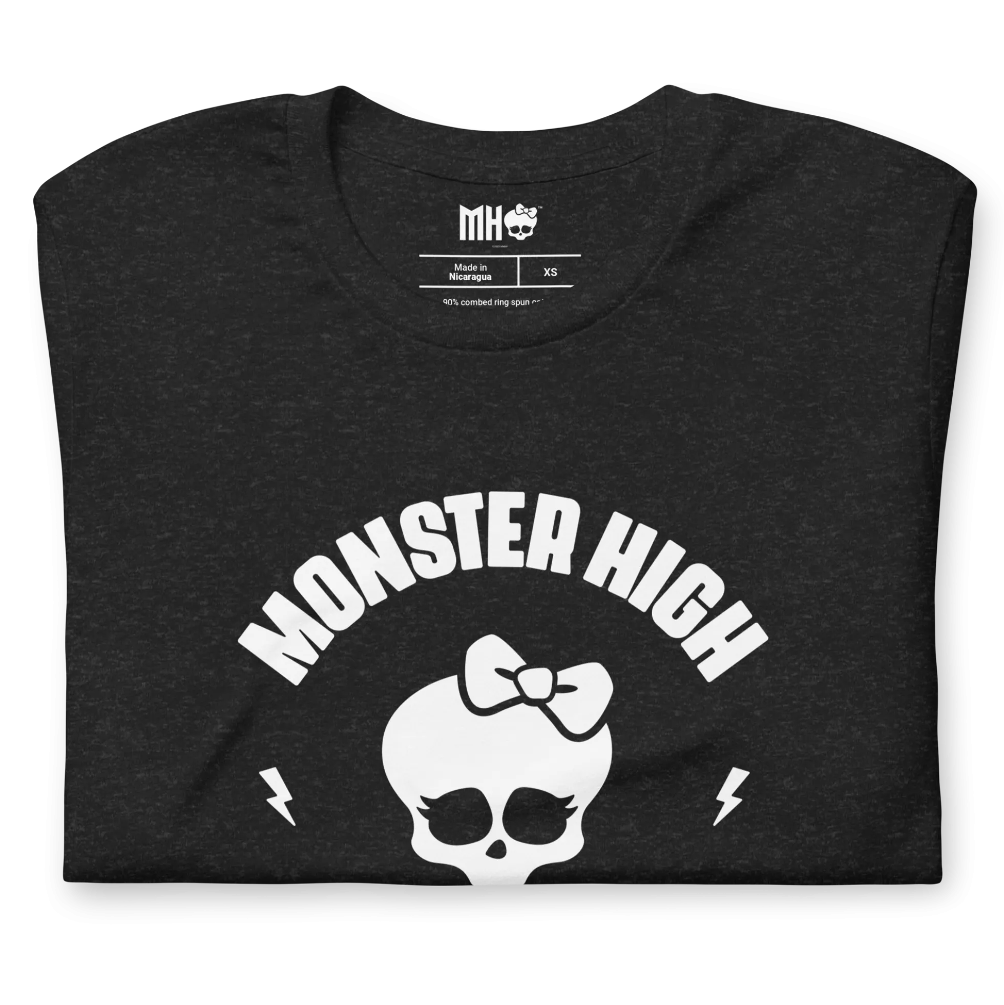 Monster High Fang Club Short Sleeve T-Shirt in Black Heather