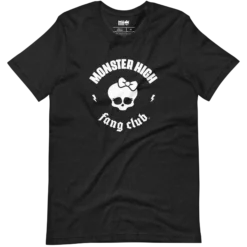 Monster High Fang Club Short Sleeve T-Shirt in Black Heather