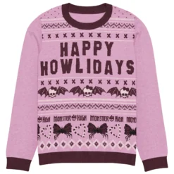 Monster High Happy Howlidays Pink Ugly Sweater
