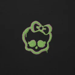 Monster High Lunar Glow Logo Embroidered Black Sweatshirt