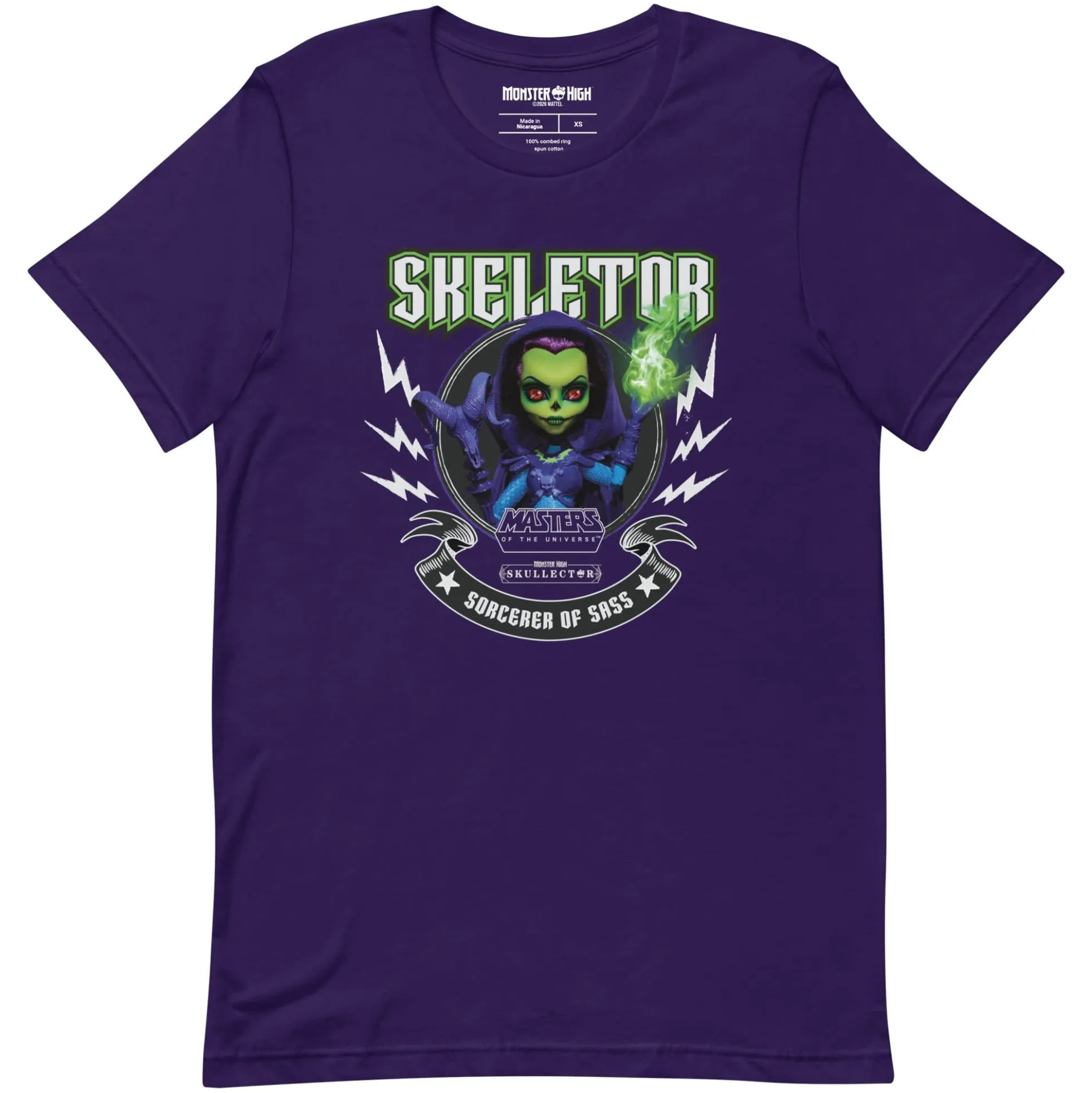 Monster High Masters of the Universe Skeletor Purple T-shirt