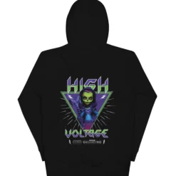 Monster High Masters of the Universe Skeletor Embroidered Black Hoodie