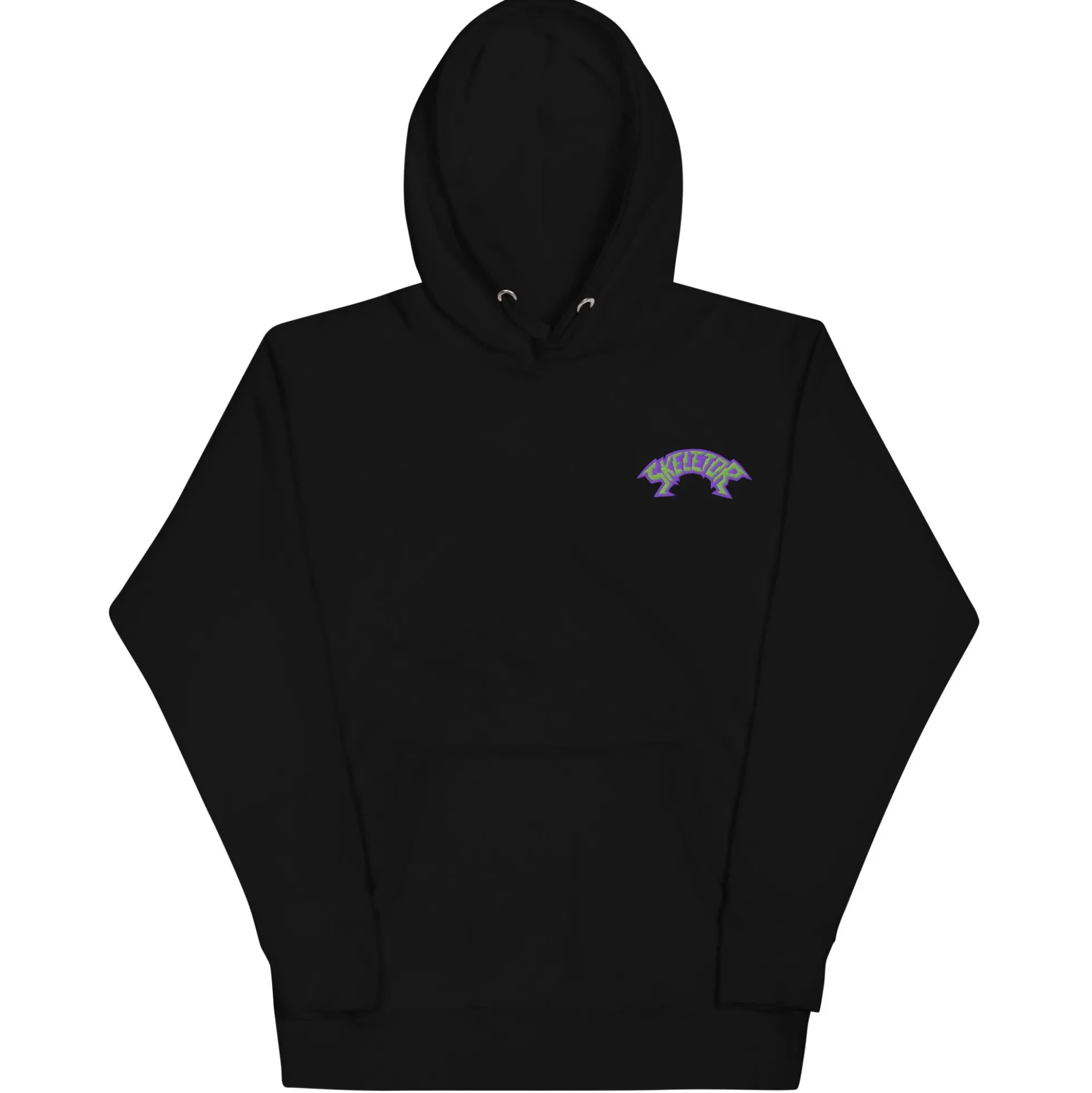 Monster High Masters of the Universe Skeletor Embroidered Black Hoodie
