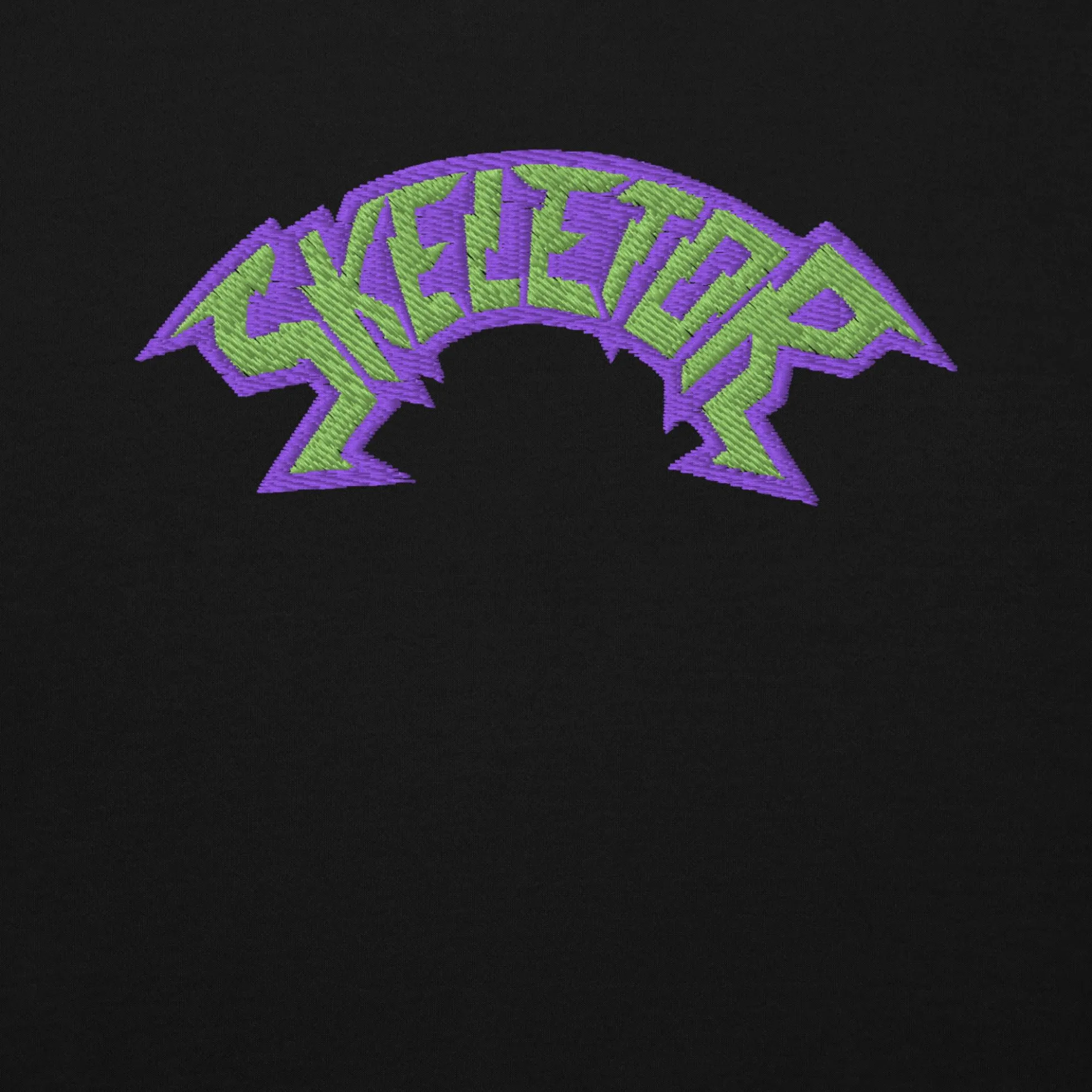 Monster High Masters of the Universe Skeletor Embroidered Black Hoodie