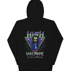 Monster High Masters of the Universe Skeletor Embroidered Black Hoodie