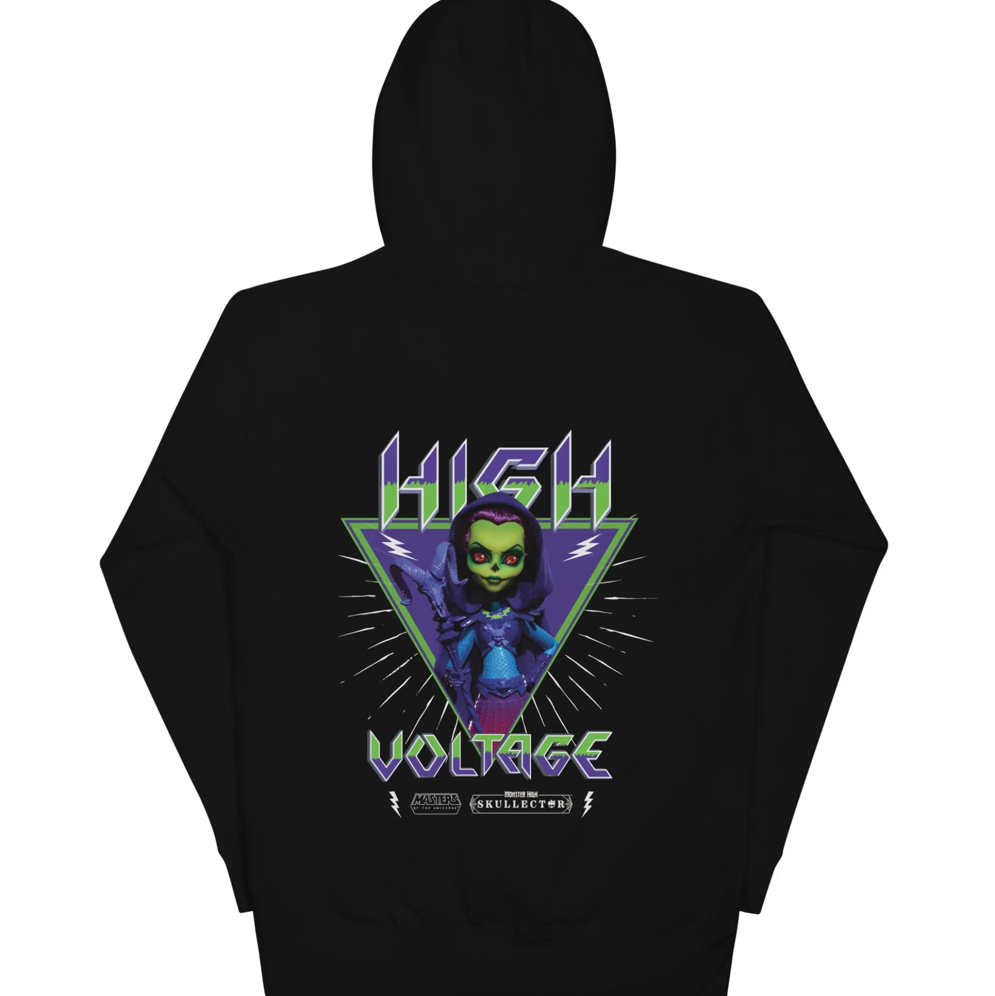 Monster High Masters of the Universe Skeletor Embroidered Black Hoodie