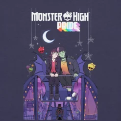 Monster High Pride Kieran & Spelldon Navy T-Shirt
